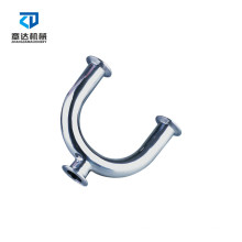 Sanitary elbow pipe fitting  "U"type Tee 3/4''-8'' clamp/welded elbow Stainless steel 3 ways  pipe fittings